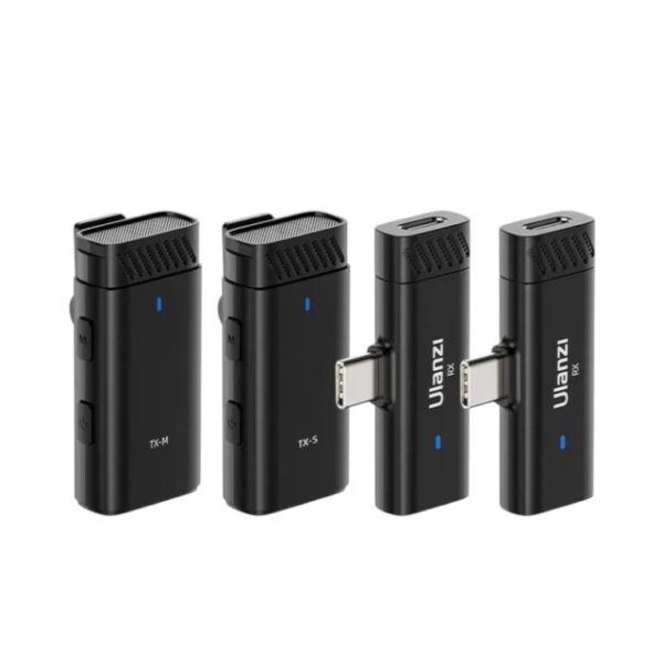 ULANZI HM2301 Dual Channel Wireless Lavalier Microphone
