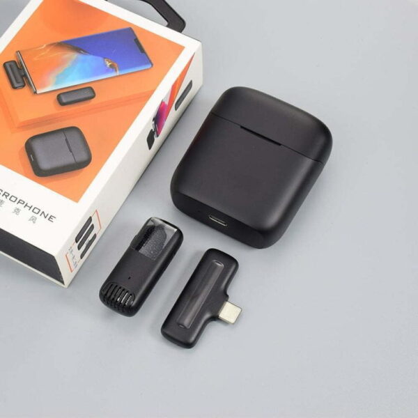 J11 Wireless Microphone with Charging Case – Type-C (1:1)
