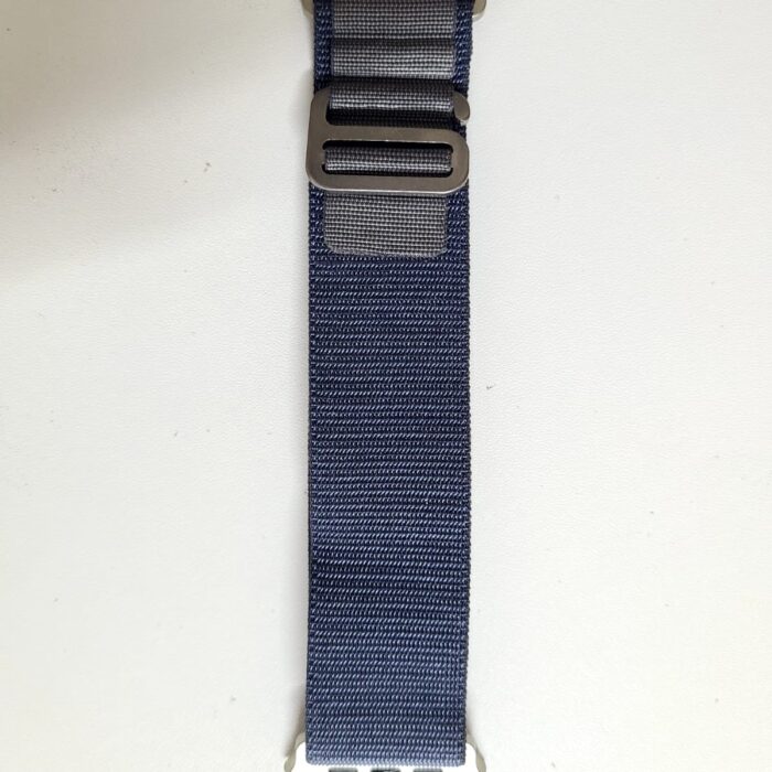 Slide Lock Loop Fabric Strap For Smart Watch- 42/44/45/49mm – Dusty Blue Color