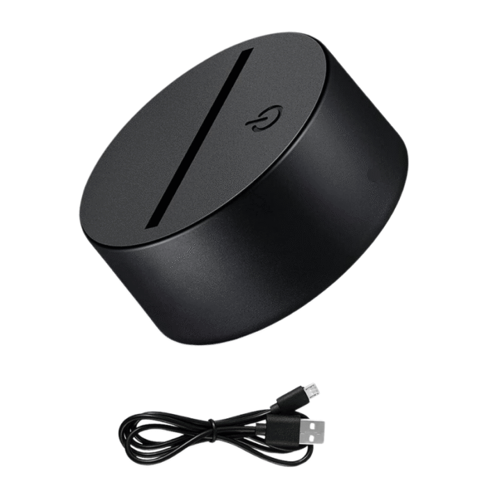GearUP Acrylic Night Lamp (Only Base)- Black