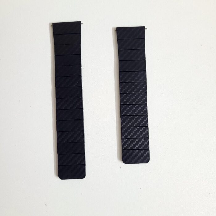 Carbon Magnetic Strap For Smart Watch-Size 22mm- Black Color