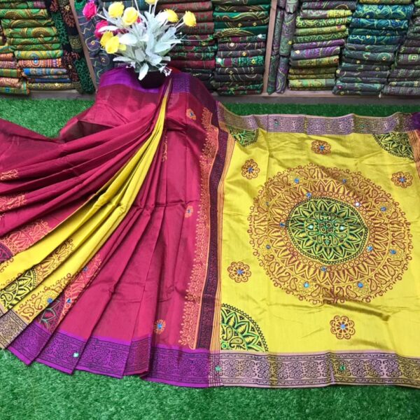 এমব্রয়ডাড়ী ধুপিয়ানসিল্ক শাড়ী - 29480