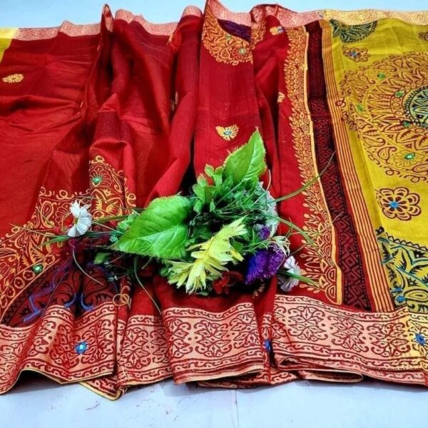এমব্রয়ডাড়ী ধুপিয়ানসিল্ক শাড়ী - 29474