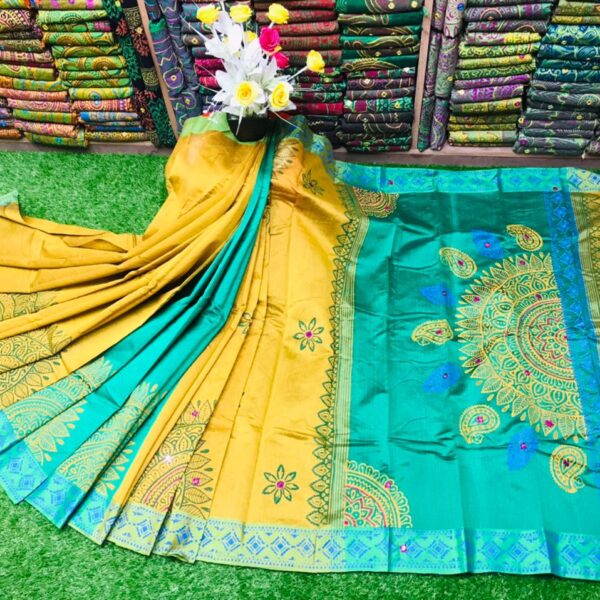 এমব্রয়ডাড়ী ধুপিয়ানসিল্ক শাড়ী - 29483