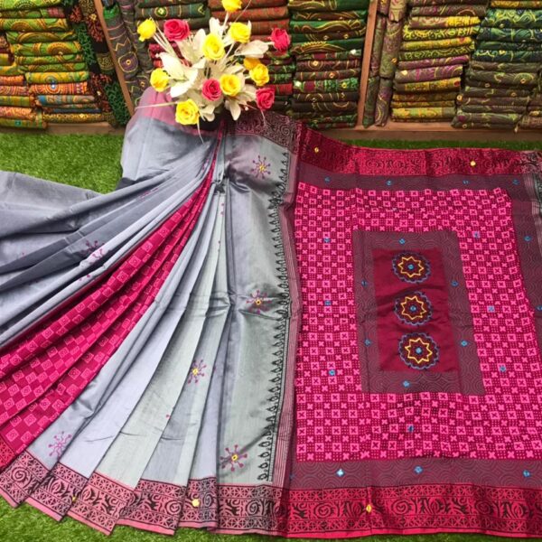 এমব্রয়ডাড়ী ধুপিয়ানসিল্ক শাড়ী - 29481