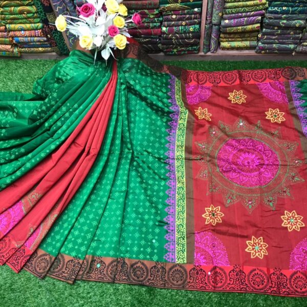 এমব্রয়ডাড়ী ধুপিয়ানসিল্ক শাড়ী - 29479