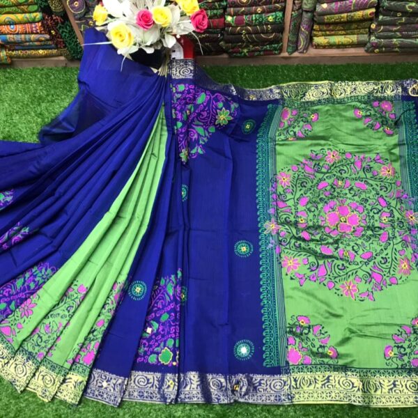 এমব্রয়ডাড়ী ধুপিয়ানসিল্ক শাড়ী - 29478