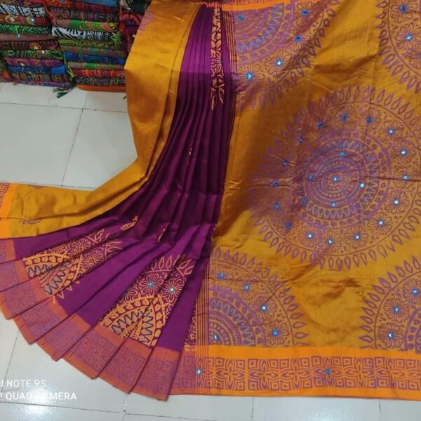 এমব্রয়ডাড়ী ধুপিয়ানসিল্ক শাড়ী -29434