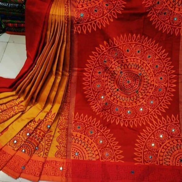 এমব্রয়ডাড়ী ধুপিয়ানসিল্ক শাড়ী - 29433