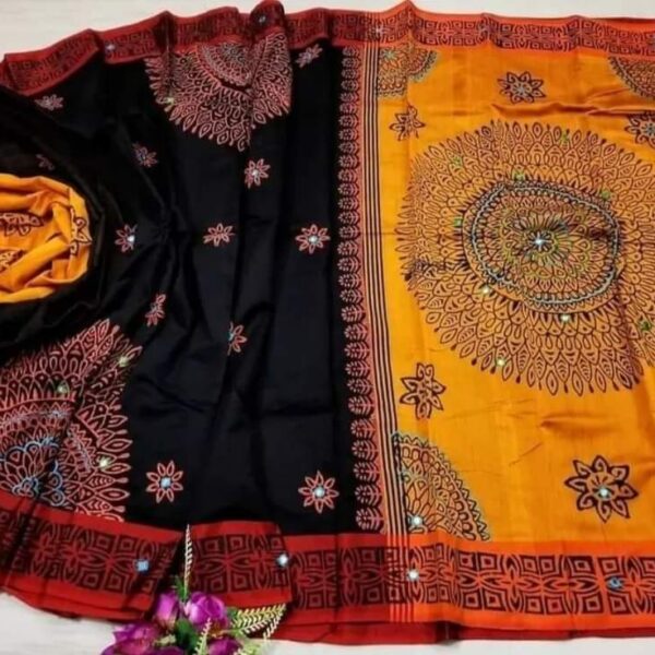 এমব্রয়ডাড়ী ধুপিয়ানসিল্ক শাড়ী -29430