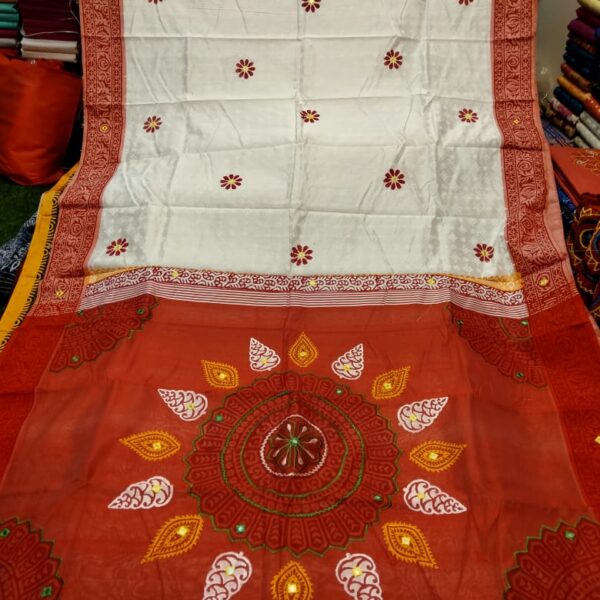 এমব্রয়ডাড়ী ধুপিয়ানসিল্ক শাড়ী -29440
