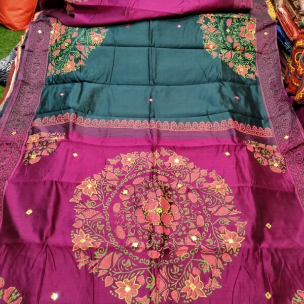 এমব্রয়ডাড়ী ধুপিয়ানসিল্ক শাড়ী - 29439