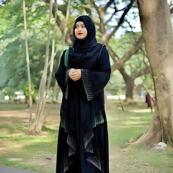 Premium Stone Borka with Hijab-27299