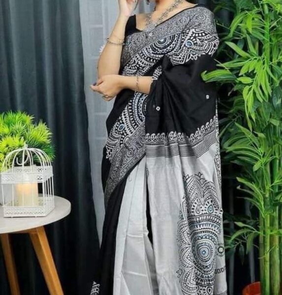 ধুপিয়ান সিল্ক শাড়ি - 28731