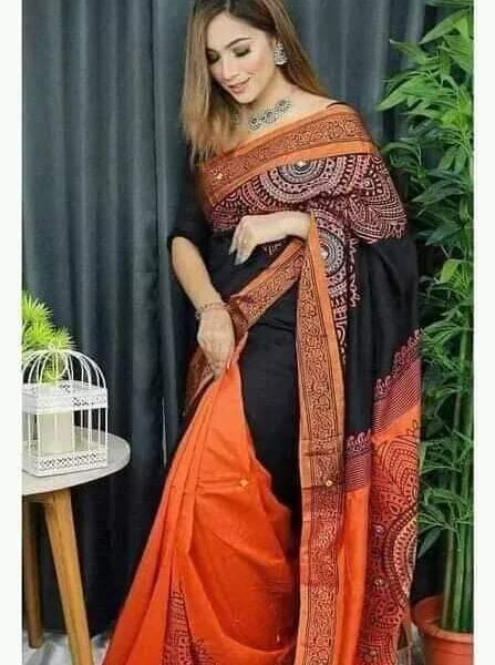 ধুপিয়ান সিল্ক শাড়ি - 28728