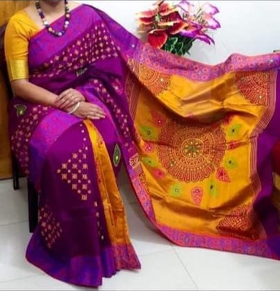 ধুপিয়ান সিল্ক শাড়ি - 28708