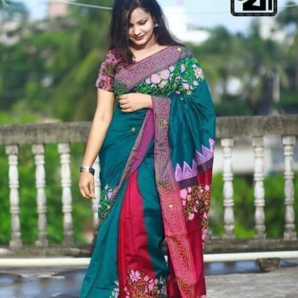 ধুপিয়ান সিল্ক শাড়ি - 28702