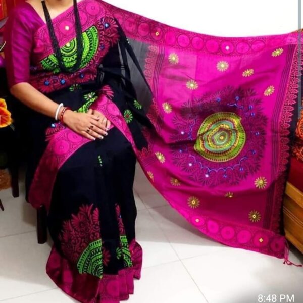 ধুপিয়ান সিল্ক শাড়ি - 28701