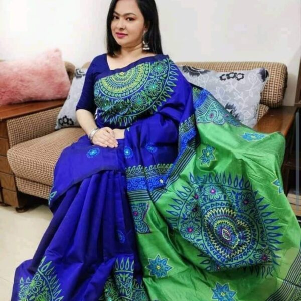 ধুপিয়ান সিল্ক শাড়ি - 28699
