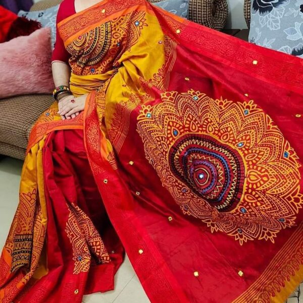 ধুপিয়ান সিল্ক শাড়ি - 28698
