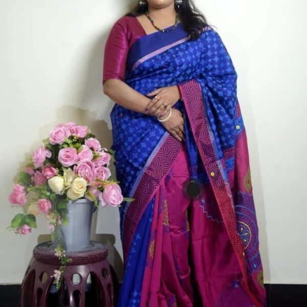 ধুপিয়ান সিল্ক শাড়ি - 28706