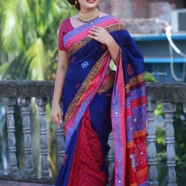 ধুপিয়ান সিল্ক শাড়ি - 28703