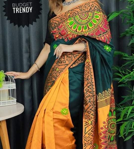ধুপিয়ান সিল্ক শাড়ি - 28696
