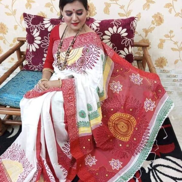 ধুপিয়ান সিল্ক শাড়ি - 28668