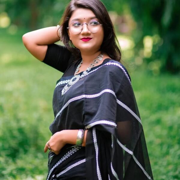 টাঙ্গাইলের হাফ সিল্ক শাড়ি - 28618