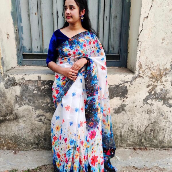 Half Silk Sharee - 28045