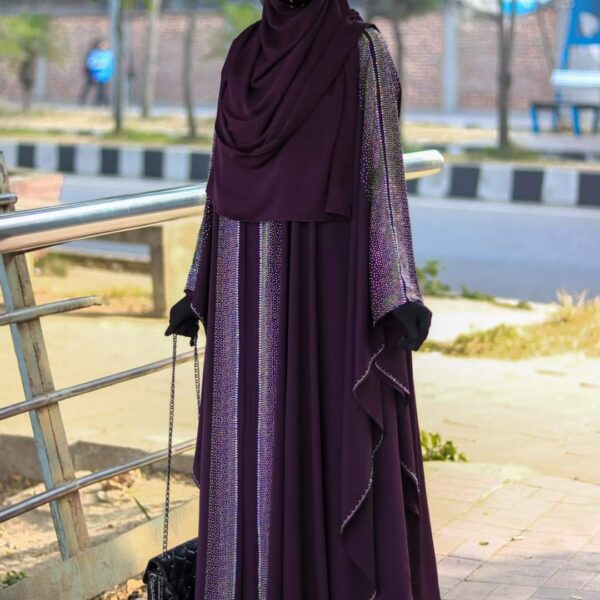 Premium Abaya Borka with Hijab-27149