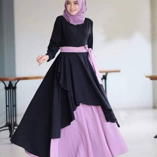 Dubai Cherry Borka with Hijab-27120