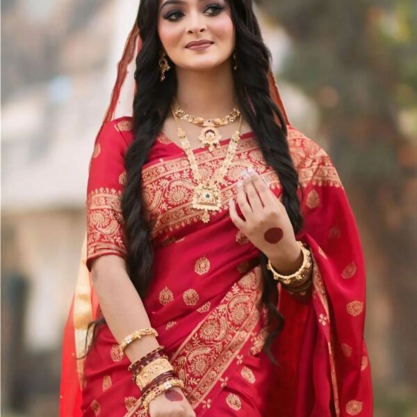 Japani Silk Skin Print Sharee with Blouse Piece - 27777