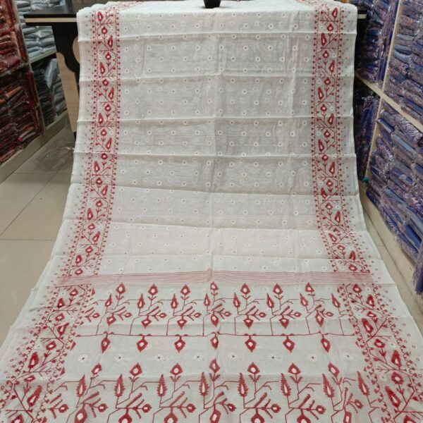 Half Silk Skin Print Sharee - 27737