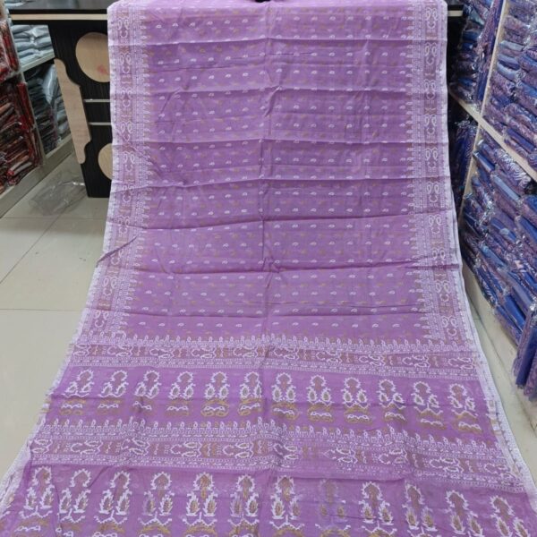 Half Silk Skin Print Sharee - 27735