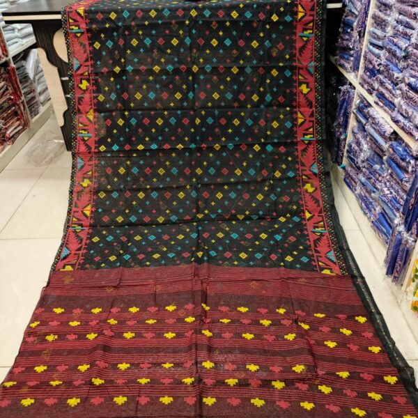Half Silk Skin Print Sharee - 27734