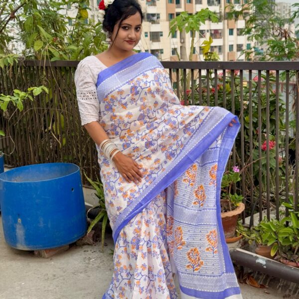 Half Silk Sharee - 27679