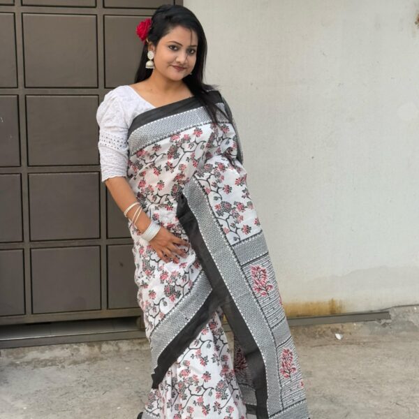 Half Silk Sharee - 27678