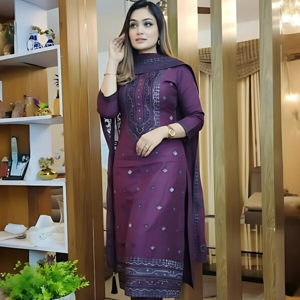 Block Print Three Piece-39940
