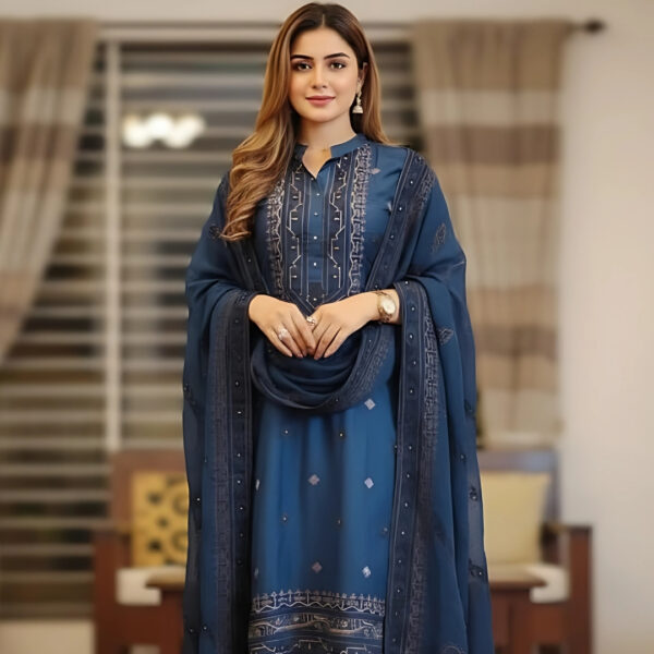 Block Print Three Piece-39941