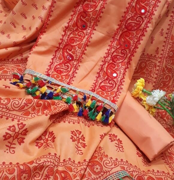 সুতি থ্রী পিছ-40285