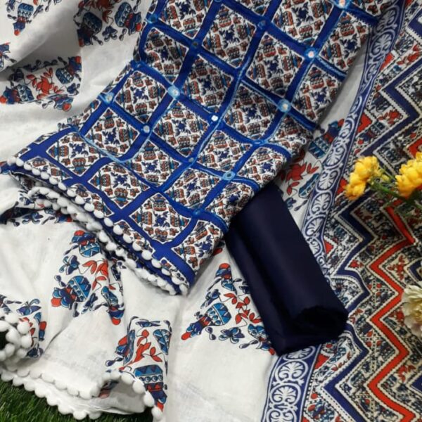 সুতি থ্রী পিছ-40267