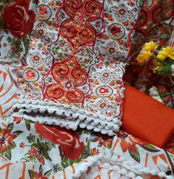 সুতি থ্রী পিছ-40258