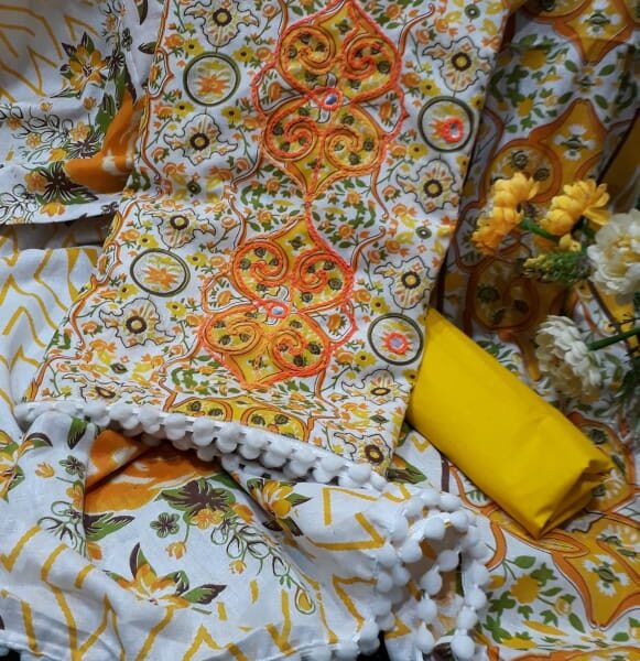 সুতি থ্রী পিছ-40257