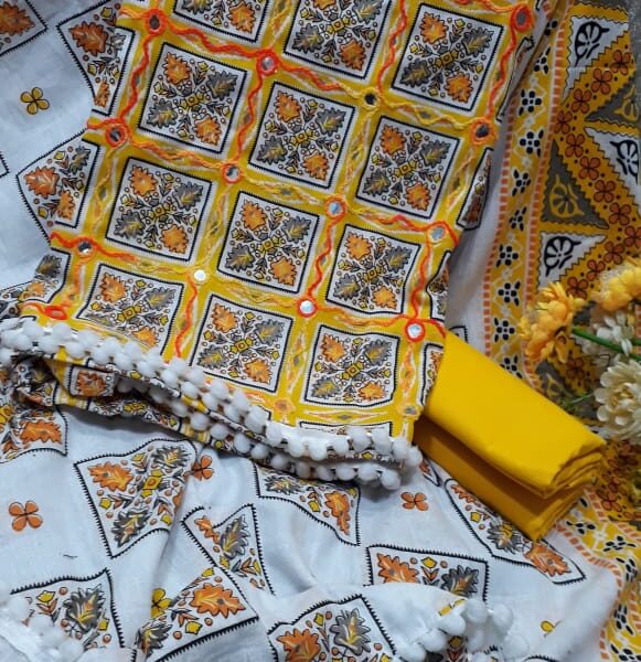 সুতি থ্রী পিছ-40239