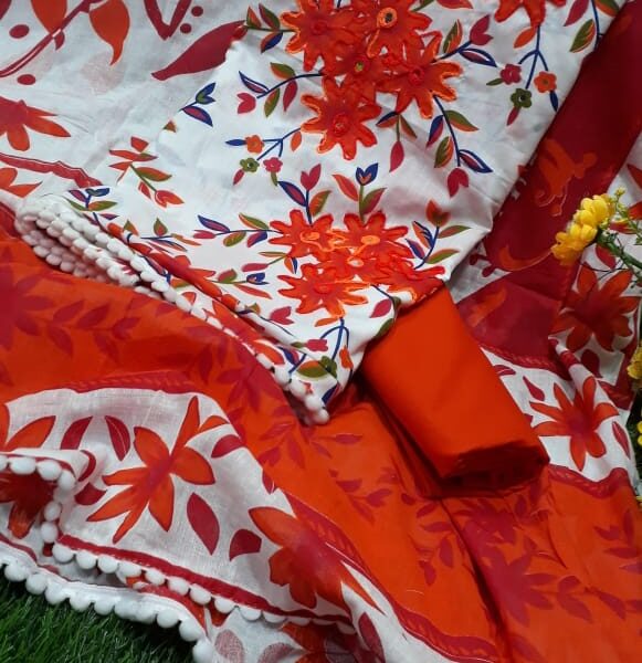 সুতি থ্রী পিছ-40213