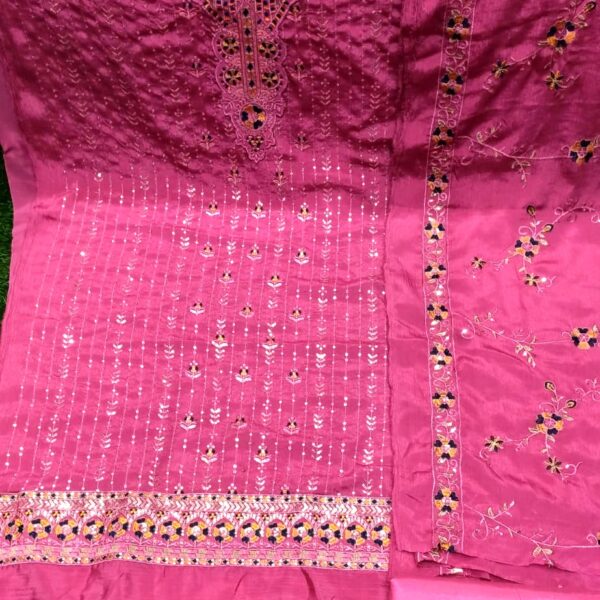 Premium Unstitched Three Piece-40046