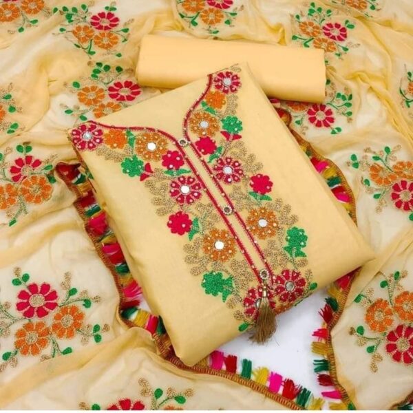 কাশ্মীরী আড়ি এম্ব্রডারী থ্রি-পিচ-40000