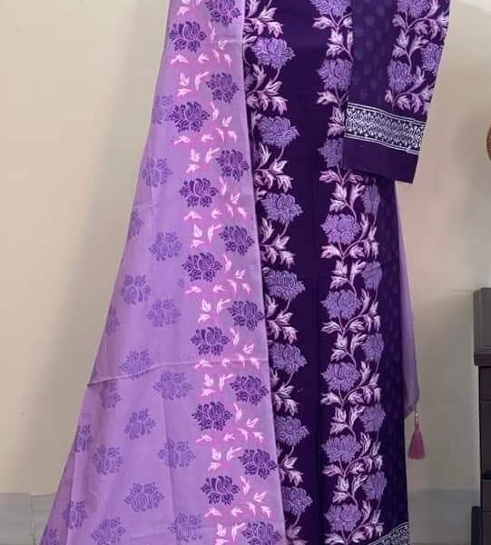 Block Print Three Piece-39947