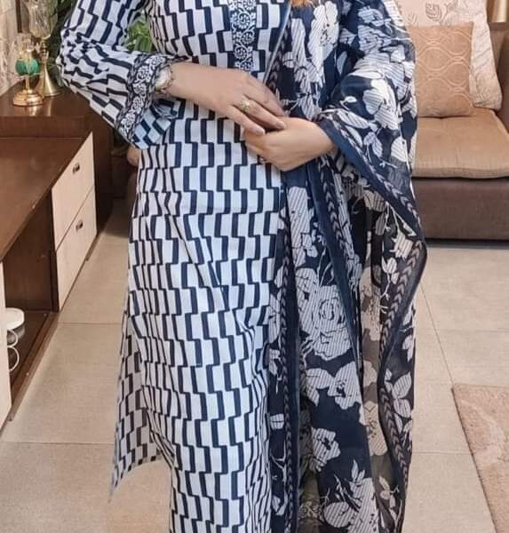 Block Print Three Piece-39966